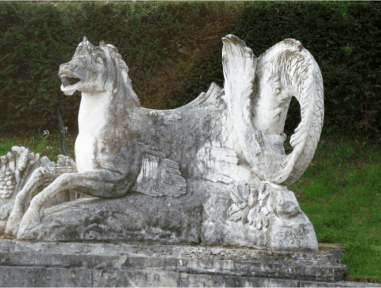 Statue du parc du château de Bizy