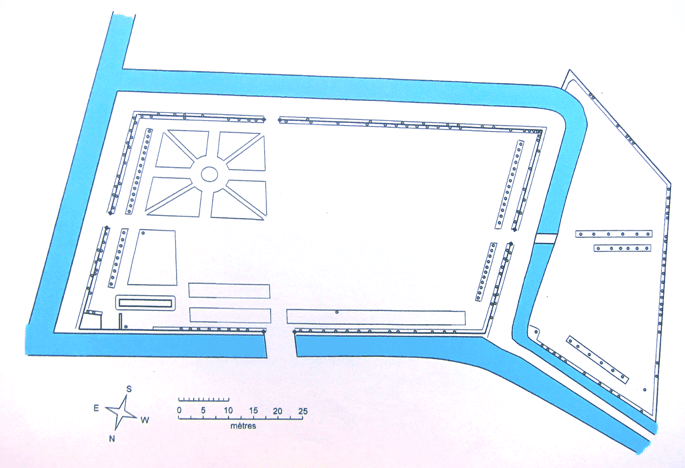 Plan de l'état actuel du potager d'Acquigny