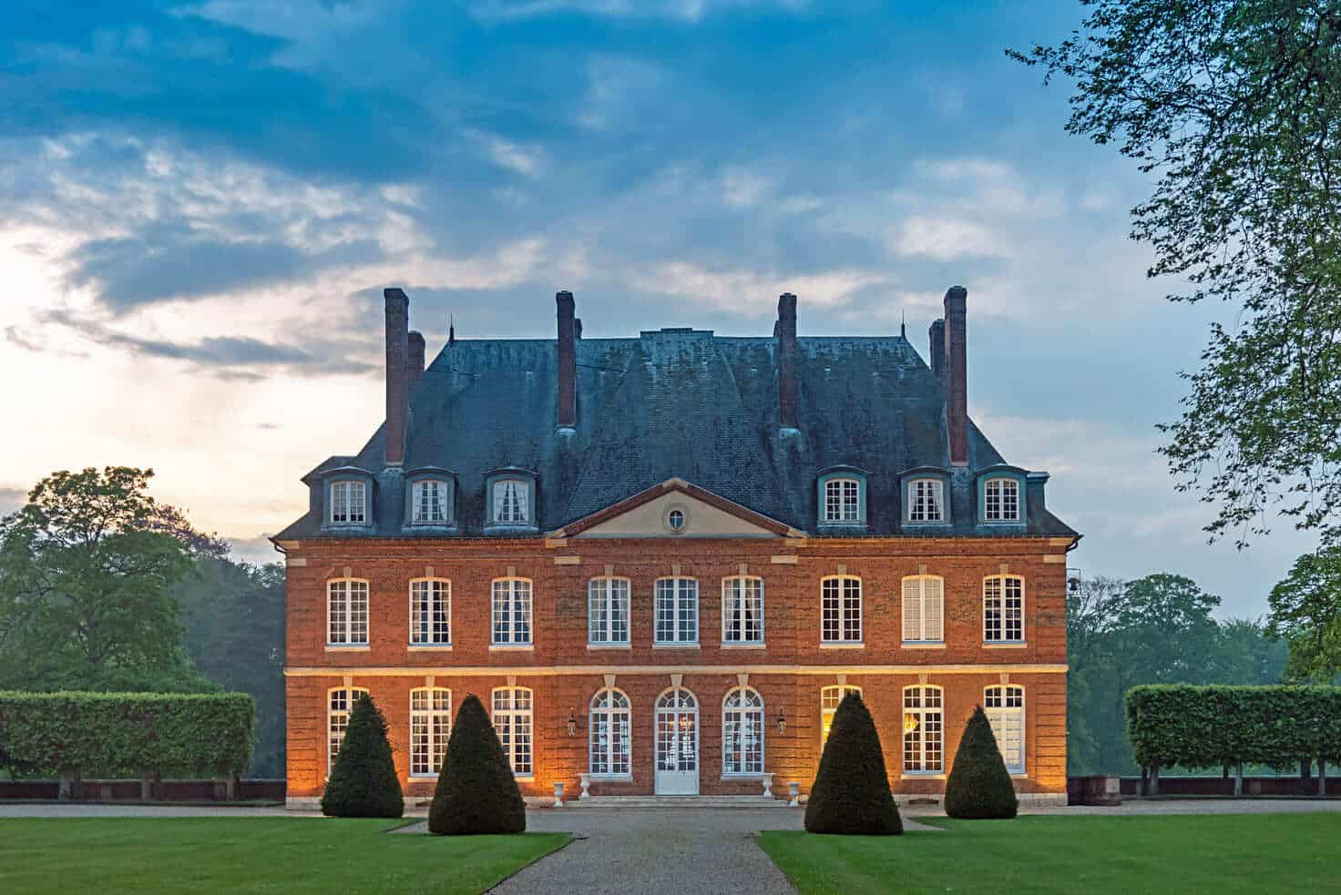 Facade sud du chateau de Bois Héroult